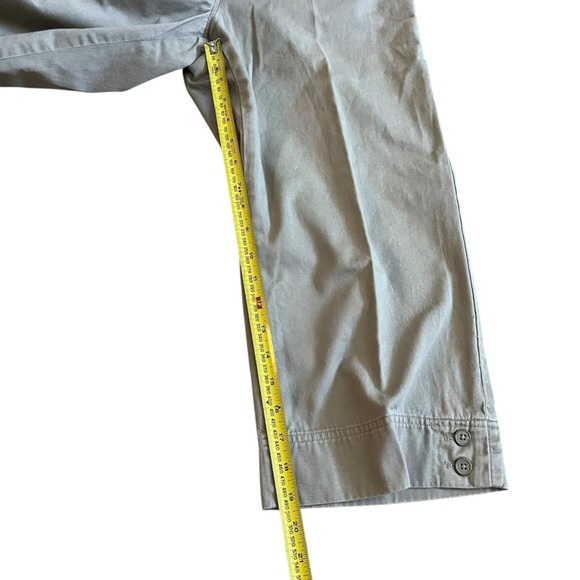Van Heusen Casual Tan Cropped Pants Women size 10 spring summer capris Capri - Picture 6 of 8